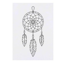 'Dream Catcher' Temporary Tattoo - Water Resistant, Skin-Safe, Non-Toxic Transfer (TO00085583)