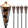 Matney Outdoor Metal Patio Torches – Use for Deck, Patio,