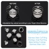 UNICRAFTALE 8 Pieces 8 Styles Oval Cabochon Bezel Blank Tray