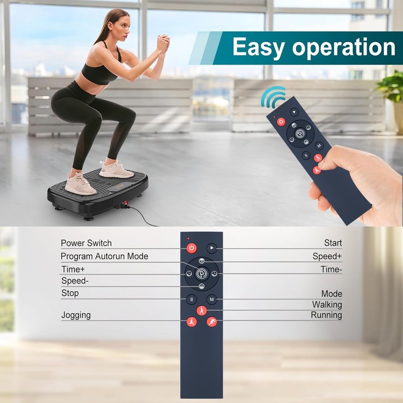 Replacement VibrationPlate Platform Remote Control for GDCOO/SoftGym/HitGo/STYNGT/TISSCARE/HOTSWEAT/HOTWAVE/VASSON/Taevno Vibration Plate Exercise