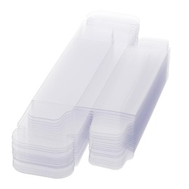 OGANAZI 60 Pcs 1/64 Scale Vehicle Model Car Display Cases Organizer Box PVC Transparent Box Display Case Exhibition Box for Model Car Dustproof Protector Box Showcase for Action Figures Collectibles