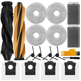 Accessories Kit for Dreame X50 Ultra Robot Vacuum Cleaner, 1 Main Brush, 2 HEPA Filters, 4 Dust Bags, 4 Mop Pads, 4 Side Brushes, X50 Ultra Replacement Set