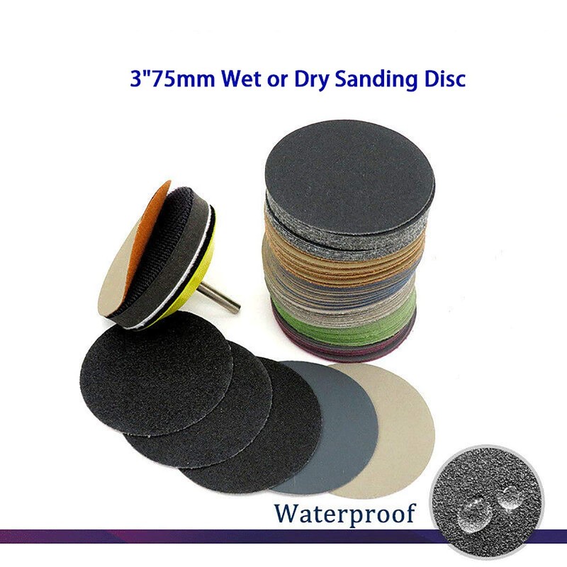 ExcInter Hook and Loop Wet Sanding Disc Grit 1000#,10pcs 3