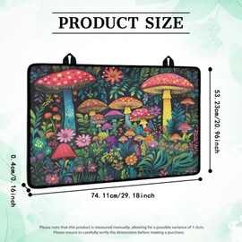 Hwzdsyxl Hwzdsyxl Mushroom Daisy Floral Plant Print Electric Stove Top Cover Ceramic Glass Cooktop Cover 29.18 x 20.96 inch Coffee Machine Mat with Lanyards Multipurpose Table Protector for Home