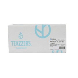 Teazzers Premium Black Peach Tea Bags, Large 1-Gallon Iced Tea Brew, Commercial Size Tea Filters, Bulk 96 Pack, 1 oz. Great for Foodservice Ice Tea Brewers, Unsweetened