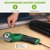 VLOXO Cordless Electric Scissors Upgraded, 4V Electric Cardboard Cutter Rechargeable