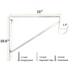 2 Pack Heavy Duty Closet Shelf and Rod Brackets,Shelf Brackets