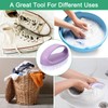 PATIKIL Laundry Scrub Brush Cleaning Brush with D Handle Purple