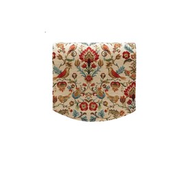 Classic Home Store Flower & Birds Polycotton Single Chairback Sofa Furniture Antimacassar (Cream)
