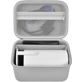 Mini Projector Case Compatible with Magcubic for Alwtniet for Limimart for Aubor for HIPPUS Portable Projector 4K 1080P Support, Storage Holder Organizer for accessories (Box Only) -Light Grey
