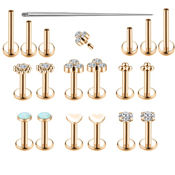 Yjbglrygf 16G Monroe Lip Piercing Jewelry Labret Studs Tragus Hoop