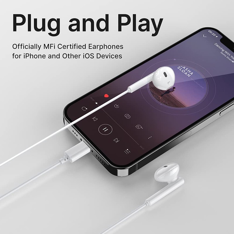 iPhone Headphones,Wired Lightning Headphones for iPhone 13 14 12 Pro
