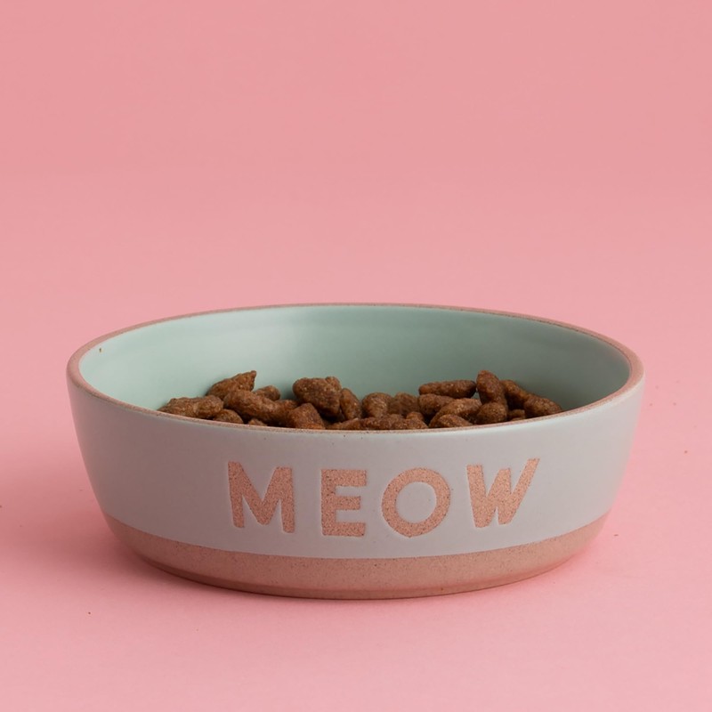 Mason Cash: Meow Cat Bowl - 5.1", 10.1oz - Green