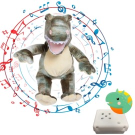 Toys Wonderland Dyno the Dinosaur Stuffed Toy 8" Plush with Pre-Recorded Dinosaur Sound