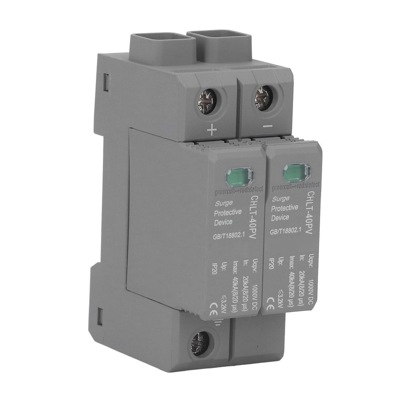 Surge Protective Device 2P Photovoltaic Voltage Protection Arrester Protector 20‑40KA
