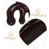 BIUDECO Natural Wood Gua Sha Hair Comb Scalp Scratcher for