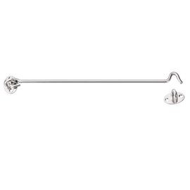 sourcing map 12" Cabin Hook Eye Latch Gate Door Swivel Window Hook Stainless Steel with Mounting Screws 2pcs