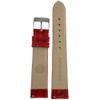 Tech Swiss Ladies Watch Band Crocodile Grain Red Glossy Built-In