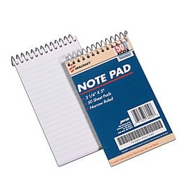 7530014547392 Notepad, Narrow Rule, 3-1/4 X 5-1/2, White, 50 Sheets/Pad, 1 Dozen