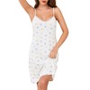 Vlazom Ladies Nighties Cotton Nightdress for Women Lace V-Neck Full