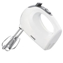 Courant CHM-1550 Electric Hand Mixer 5-Speed Control 150W with Chrome Beater Eject Push Button, White