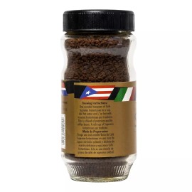 Cafe Supremo 100% Espresso Instant Ground Dark Roast Coffee Jar - 4 Ounce