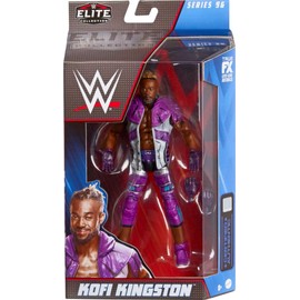 Mattel WWE Kofi Kingston Elite Collection Action Figure, 6-inch Posable Collectible Gift for WWE Fans Ages 8 Years Old & Up