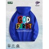 GOD FIRST Graphic Hoodie 100% Cotton US Warehouse 7 ColorsColor:
