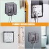 TOPPERFUN 3-Pack Waterproof Receptacle Cover 86-Type Transparent Outdoor Outlet Box