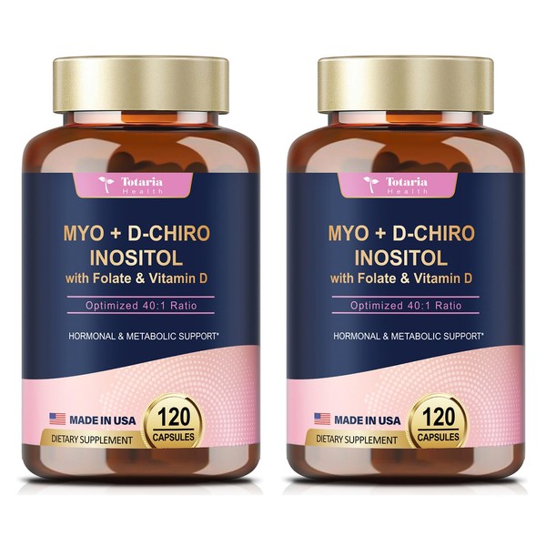 Totaria Totaria Inositol Supplement for Women with Vitamin D3, Folate,