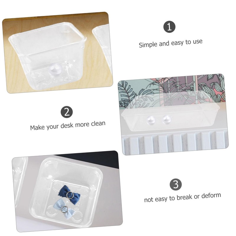 CAXUSD 13pcs Clear Drawer Organizer for Tidy Desk Storage Neat