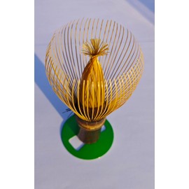 Yamamoto Takuzaiya Japanese Tea Utensils, Chasen, Black Bamboo Makaho, Set of 3