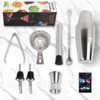 LIVE4COOL Boston Shaker, 8-Piece Cocktail Set - 750 ml Stainless