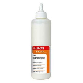 LUKAS Painting medium for acrylic painting - acrylic binder glossy in 500 ml