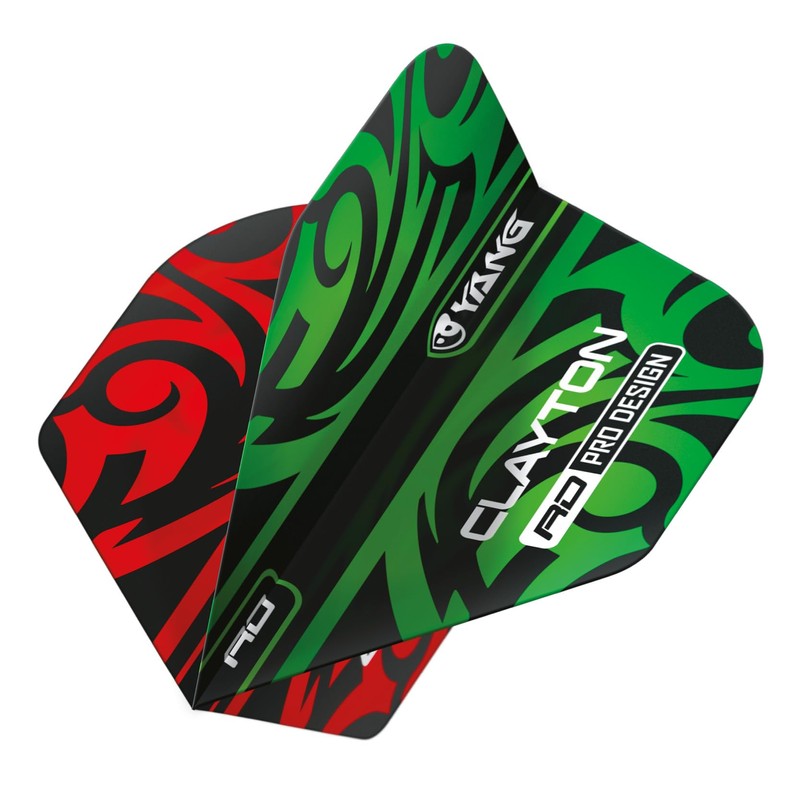 RED DRAGON Yin Yang Double Sided Jonny Clayton Red &
