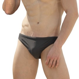 EASEJUICY - Traje de baño sexy para hombre, cintura baja con cordón, Gris-A, M