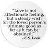 Love is Not Affectionate Feeling C.S. Lewis - Circle Sticker