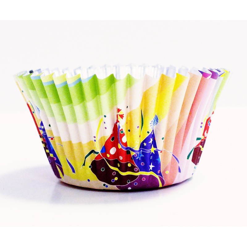 PME BC760 Party Hats Foil Lined Baking Cases for Cupcakes,