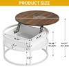 DWVO Coffee Tables for Living Room, Round Lift Top Coffee