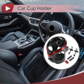 HEROFFIX 1 Pcs for Most Vehicles Car Cup Holder with LED Light Air Vent Drink Holder Cup 105x98x100mm Black,Red ABS