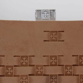 Craftplus Stainless Steel Craftplus - Cross Basket Weave Stamp (Leather Stamping Tool)