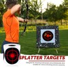 Splatter Target Stickers, 3 inches Target Stickers, Fluorescent Yellow Splatter