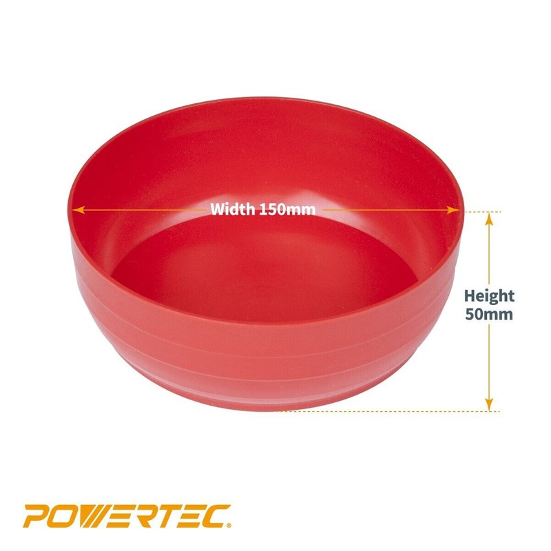POWERTEC Plastic Mixing Bowl 25 oz 5.9" Width for Arts