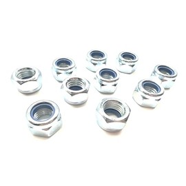 Jones DIY 10 Pack of M16 Nyloc Nuts - Self locking with nylon inserts (Nylon Nuts)