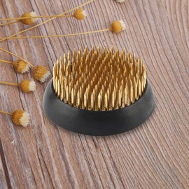 Yosoo Titular De Pin De Flor, 60mm Arreglos Florales Redondos Kenzan Aguja De LatóN Kenzan Soporte para Arreglos Florales Base para Arreglos Florales Pin para Arreglos Florales Ikebana Kenzan