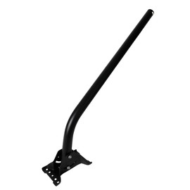 Skywalker 38" One-PieceJ Pipe Mount Antenna Mast withPowder Coated Paint Finish to Prevent Rust (1.66" Outer Diameter / Black)