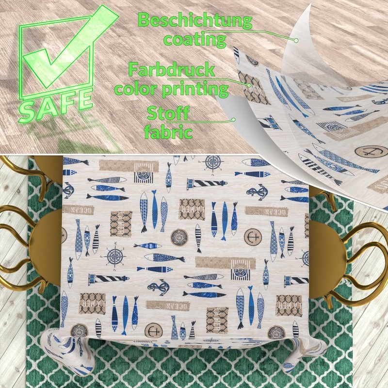 Fabric Tablecloth, Table Linen, Textile, Cotton, Polyester, Fabric, Washable, Easy