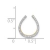 14k White Gold Diamond Fascination Hoop Earrings