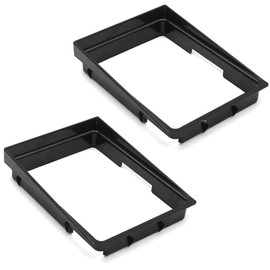 TonGass 2-Pack Manual Transmission Shifter Bezels Compatible with Jeep Cherokee/Wrangler - Black