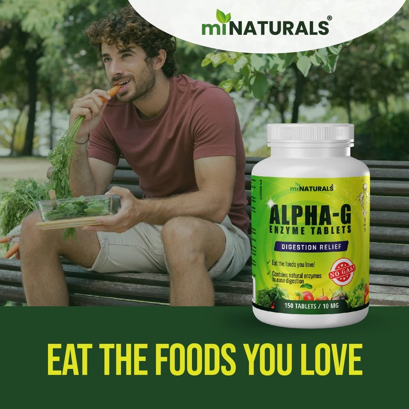 Gas Relief Tablets, Super Digestive Enzyme Supplement for Men, Women